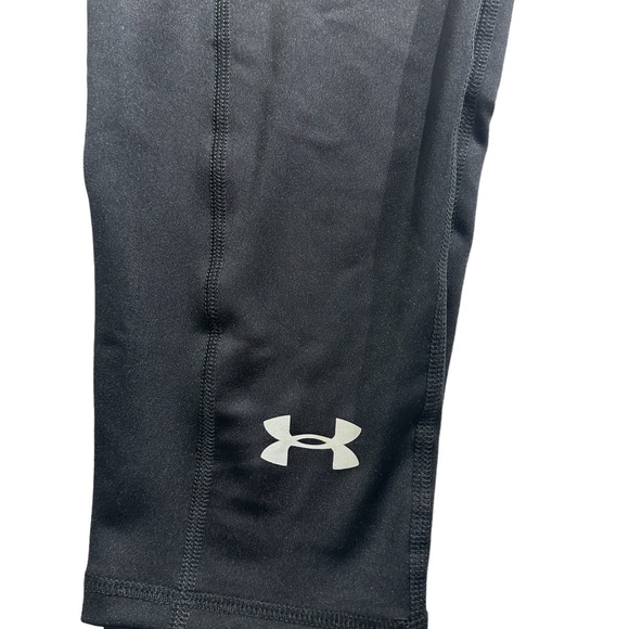 Under Armour Fitted Mid Rise Small Cropped Leggings, Black Legging Small - Picture 7 of 10
